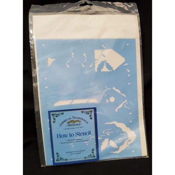 American Traditional Christmas HOLIDAY BIRDHOUSE overlay stencils for crafts - Picture 3 of 4